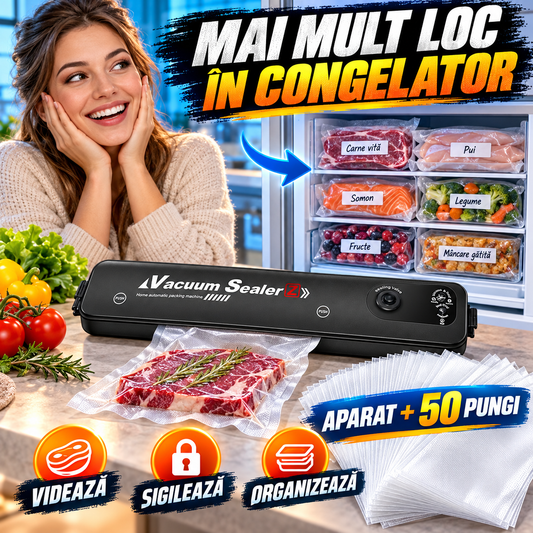 Set Aparat De Vidat Cu 50 Pungi SpaceSeal™